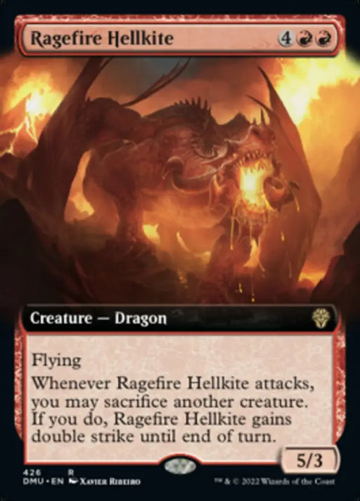 Ragefire Hellkite (Extended Art) [Dominaria United] - MTG Single