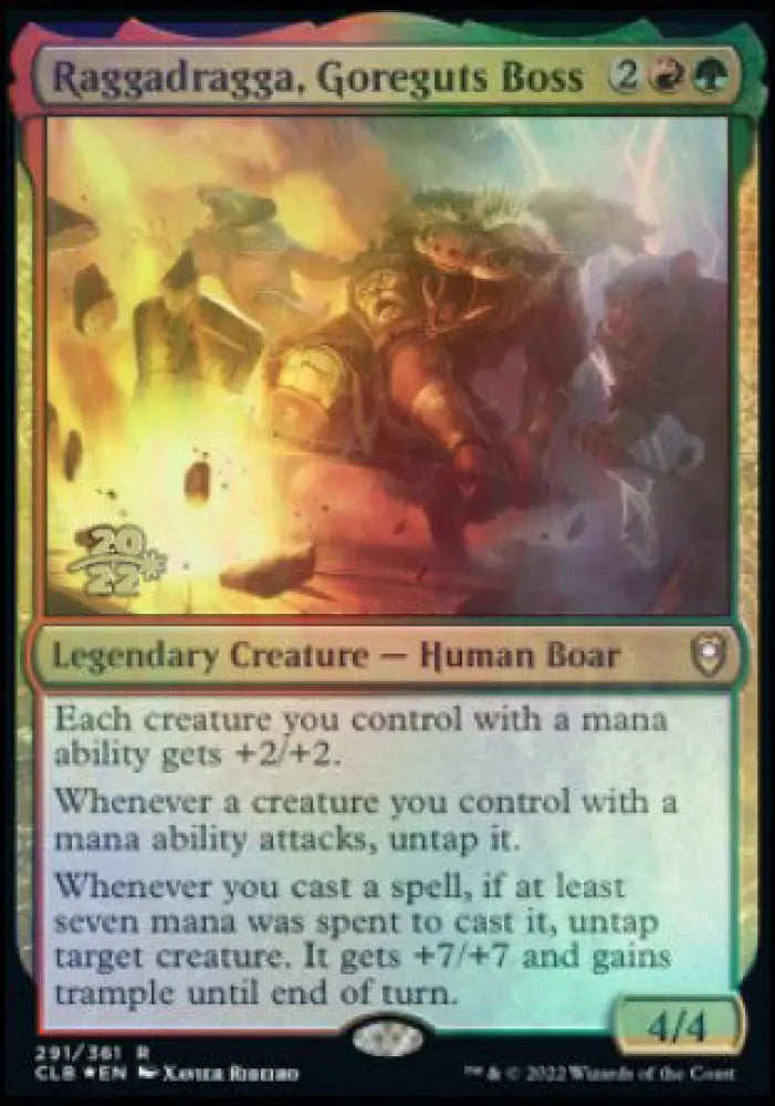 Raggadragga Goreguts Boss [Commander Legends: Battle for Baldur’s Gate Prerelease Promos] - MTG Single