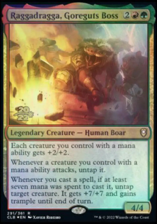 Raggadragga Goreguts Boss [Commander Legends: Battle for Baldur’s Gate Prerelease Promos] - MTG Single
