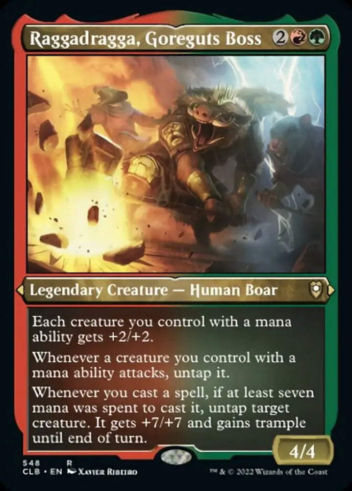 Raggadragga Goreguts Boss (Foil Etched) [Commander Legends: Battle for Baldur’s Gate] - MTG Single