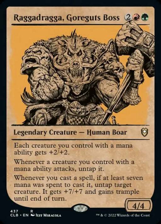 Raggadragga Goreguts Boss (Showcase) [Commander Legends: Battle for Baldur’s Gate] - MTG Single