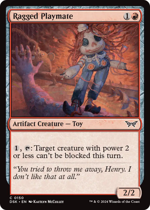 Ragged Playmate [Duskmourn: House of Horror] - MTG Single