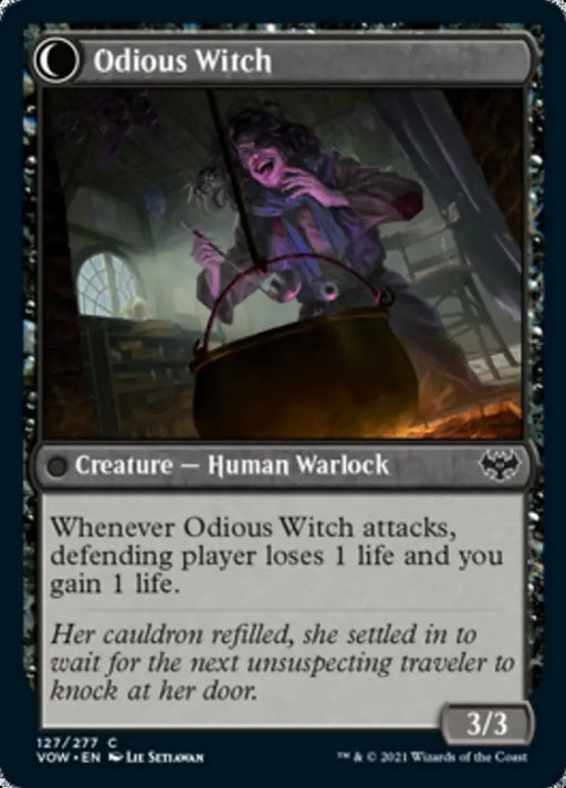 Ragged Recluse // Odious Witch [Innistrad: Crimson Vow] - MTG Single