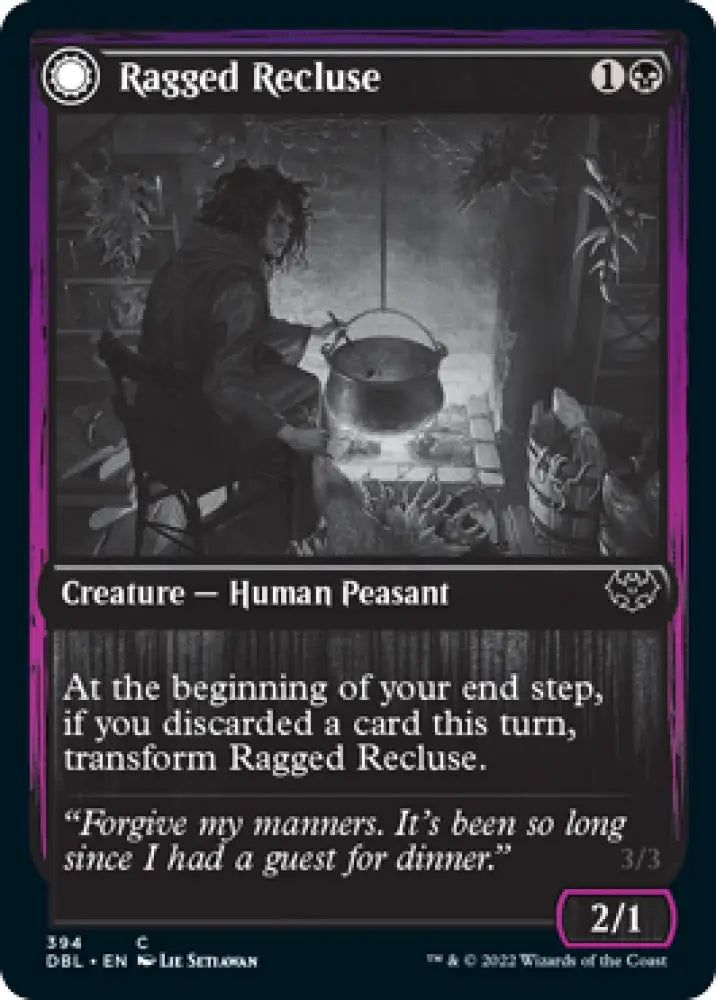 Ragged Recluse // Odious Witch [Innistrad: Double Feature] - MTG Single