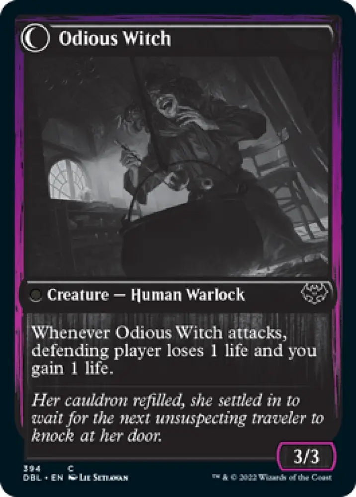 Ragged Recluse // Odious Witch [Innistrad: Double Feature] - MTG Single