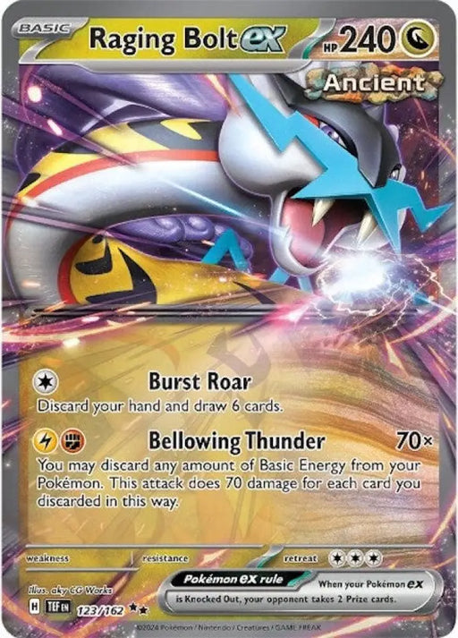 Raging Bolt ex (123/162) [Scarlet & Violet: Temporal Forces] - Pokemon Single