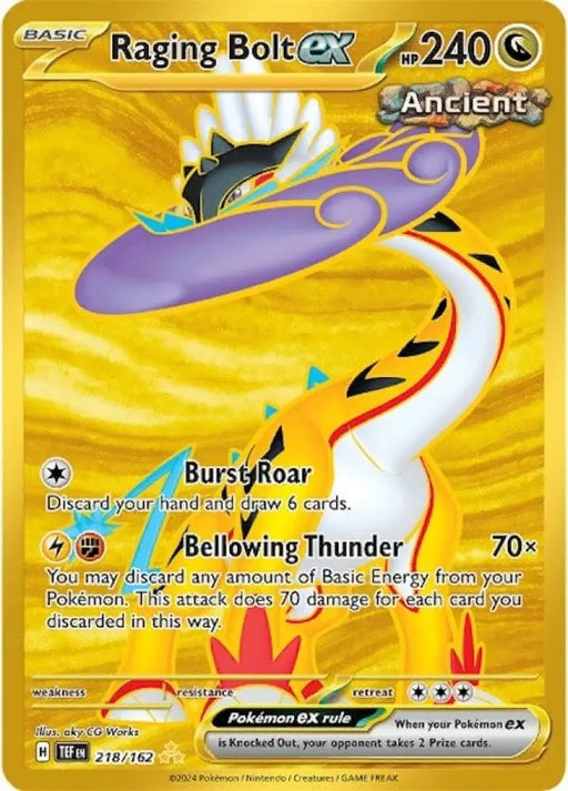 Raging Bolt ex (218/162) [Scarlet & Violet: Temporal Forces] - Pokemon Single