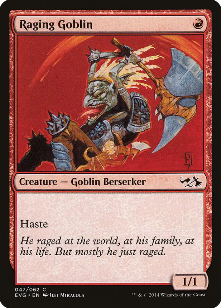 Raging Goblin (Elves vs. Goblins) [Duel Decks Anthology] - MTG Single