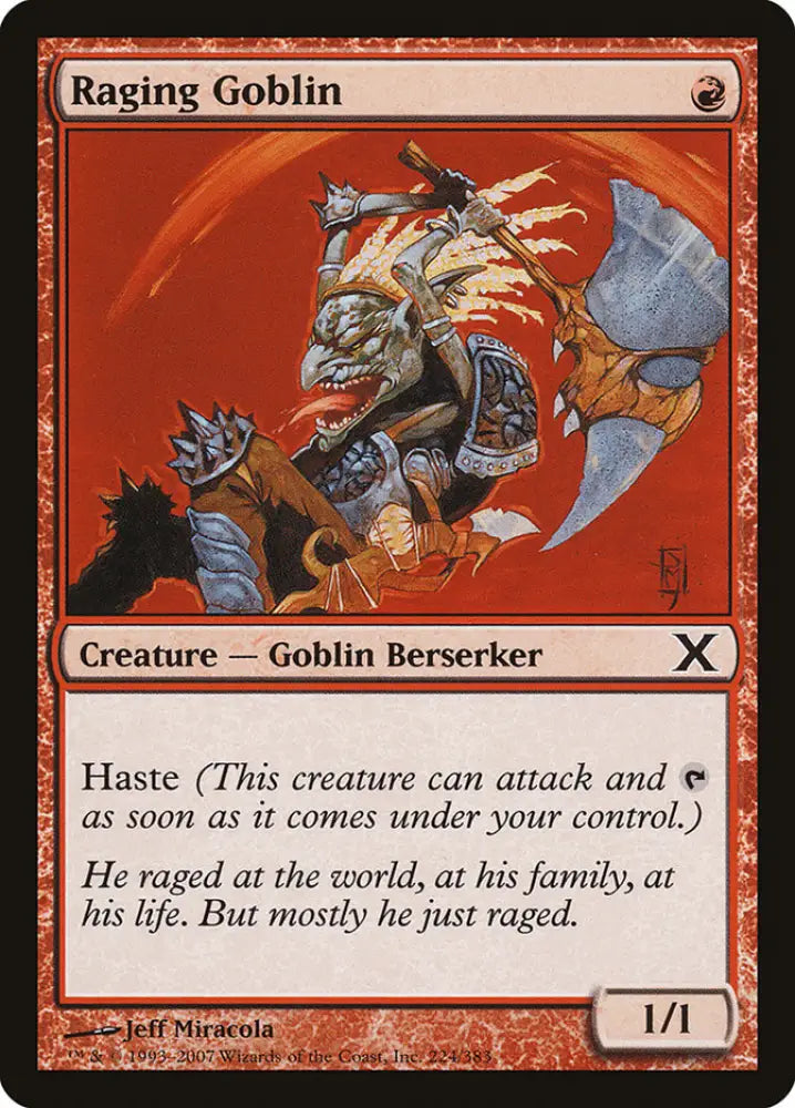 Raging Goblin [Tenth Edition] - MTG Single