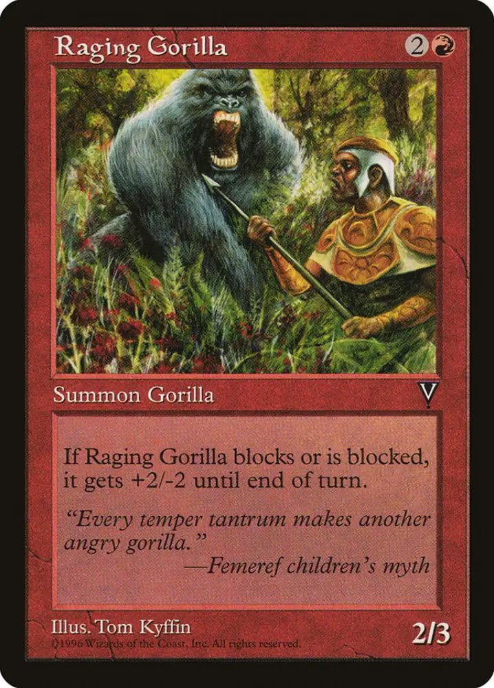 Raging Gorilla [Visions] - MTG Single