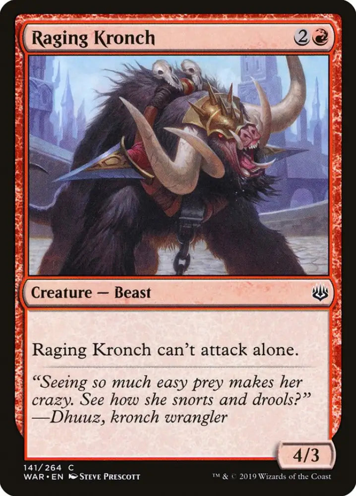 Raging Kronch [War of the Spark] - MTG Single