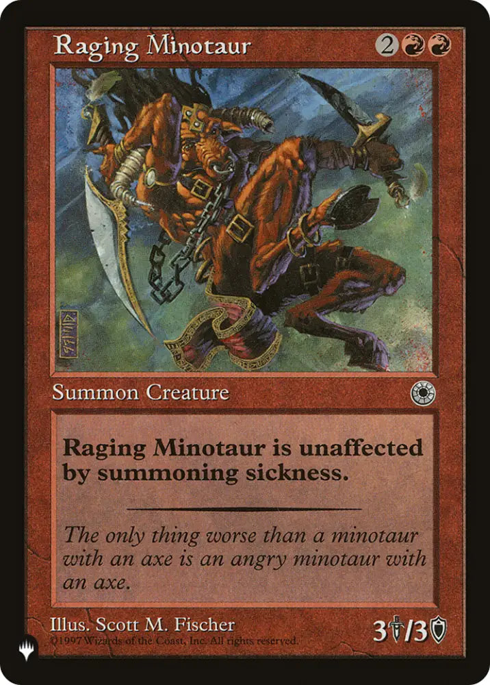 Raging Minotaur [The List] - MTG Single