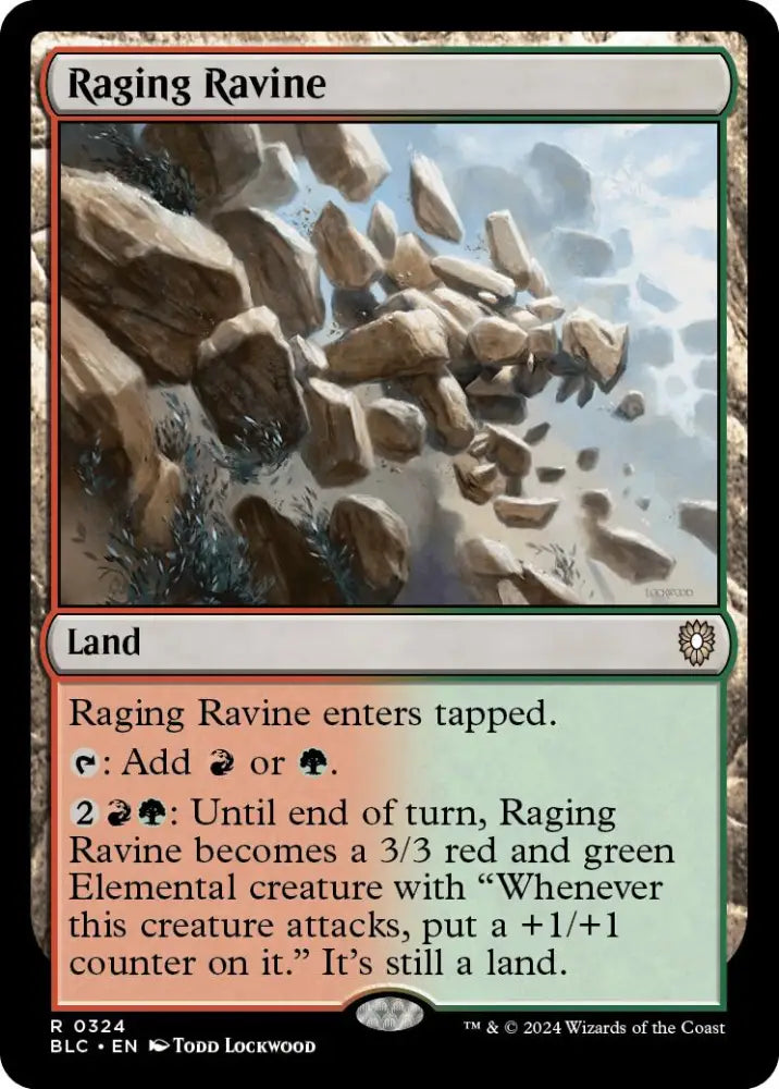 Raging Ravine [Bloomburrow Commander] - MTG Single