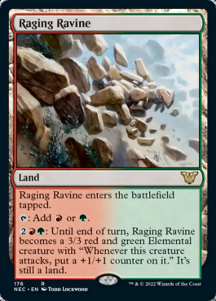 Raging Ravine [Kamigawa: Neon Dynasty Commander] - MTG Single