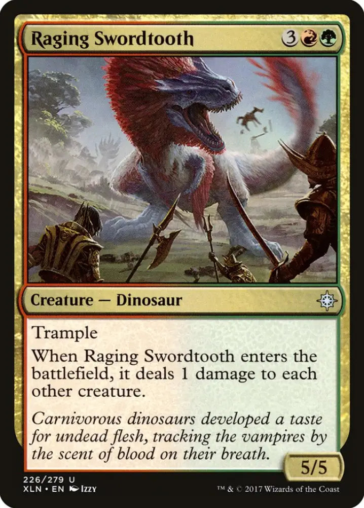 Raging Swordtooth [Ixalan] - MTG Single
