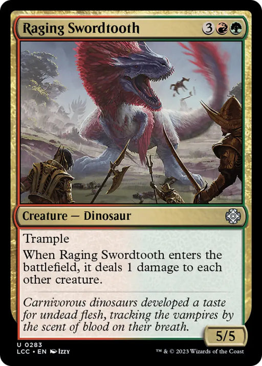Raging Swordtooth [The Lost Caverns of Ixalan Commander] - MTG Single
