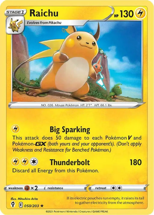Raichu (050/203) [Sword & Shield: Evolving Skies] - Pokemon Single