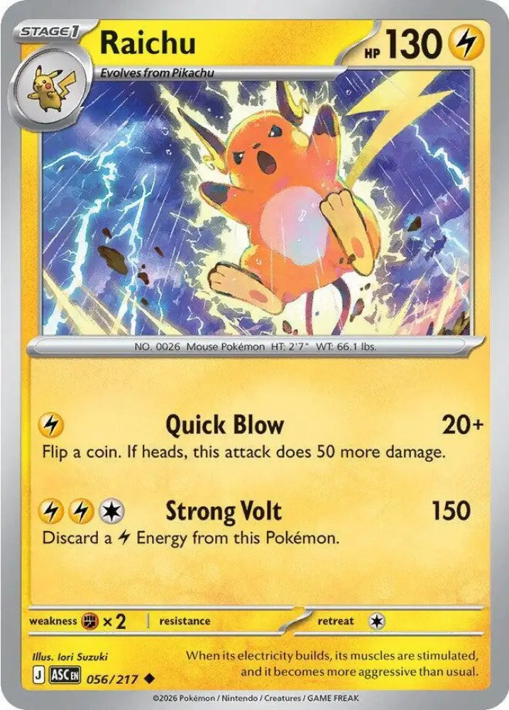 Raichu (056/217) [ME: Ascended Heroes]