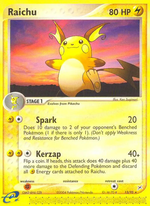Raichu (13/95) [EX: Team Magma vs Team Aqua] - Pokemon Single
