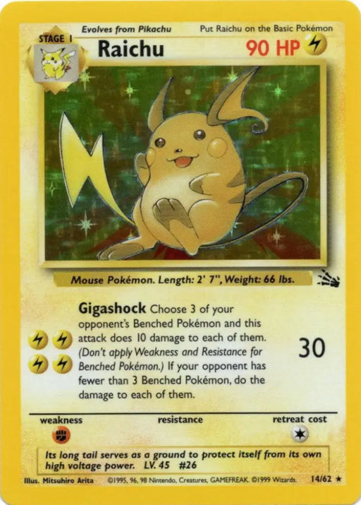 Raichu (14/62) [Fossil Unlimited] - Pokemon Single