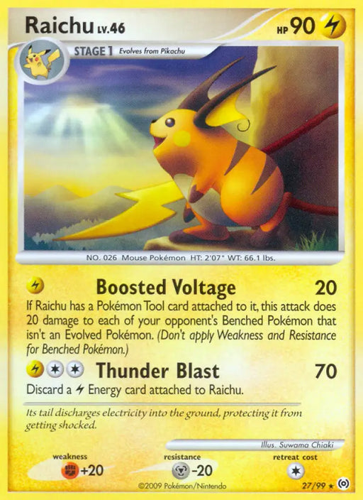 Raichu (27/99) [Platinum: Arceus] - Pokemon Single