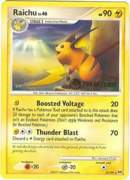 Raichu (27/99) (Prerelease Promo) [Nintendo: Black Star Promos] - Pokemon Single