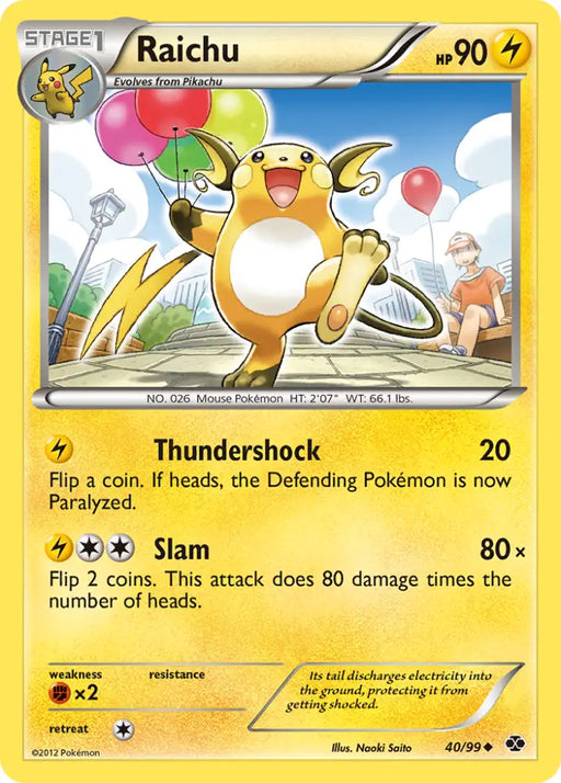 Raichu (40/99) [Black & White: Next Destinies] - Pokemon Single