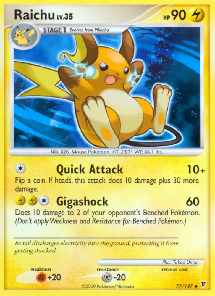 Raichu (77/147) [Platinum: Supreme Victors] - Pokemon Single