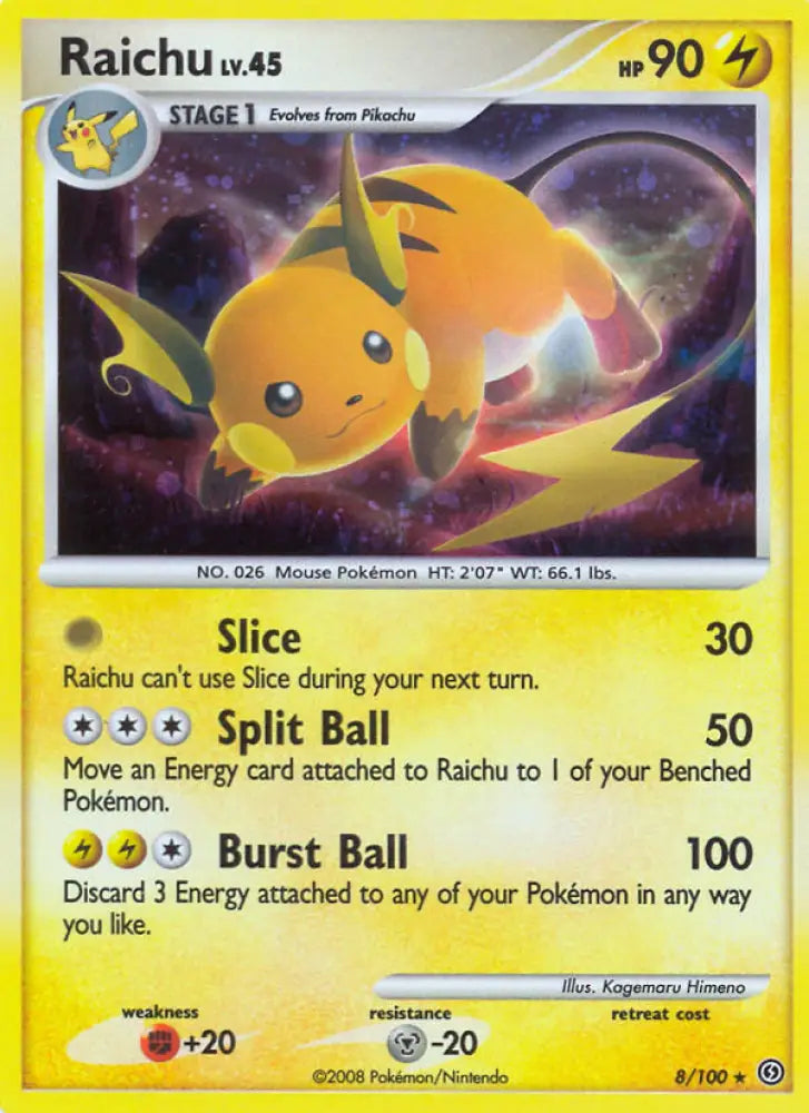 Raichu (8/100) [Diamond & Pearl: Stormfront] - Pokemon Single