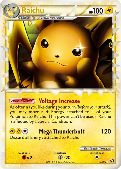 Raichu (83/90) [HeartGold & SoulSilver: Undaunted] - Pokemon Single