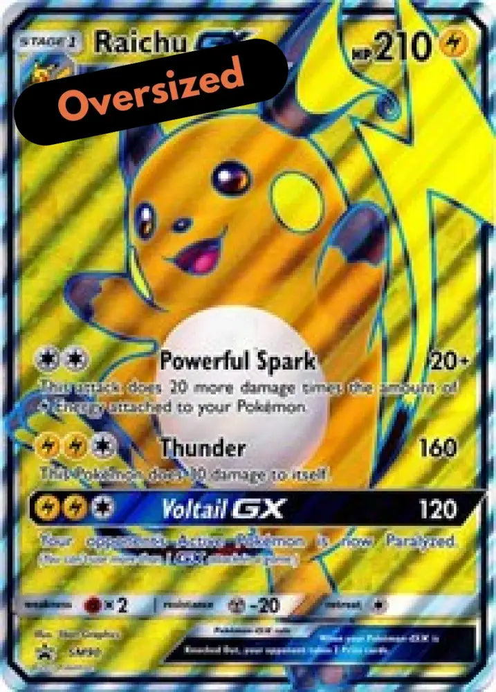 Raichu GX (SM90) (Jumbo Card) [Sun & Moon: Black Star Promos] - Pokemon Single