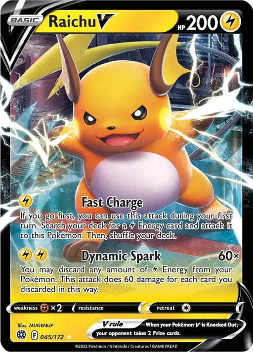Raichu V (045/172) [Sword & Shield: Brilliant Stars] - Pokemon Single