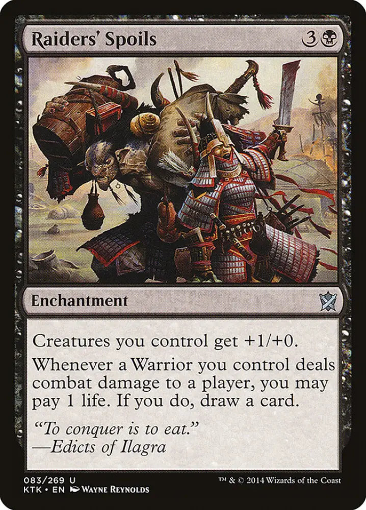 Raiders’ Spoils [Khans of Tarkir] - MTG Single