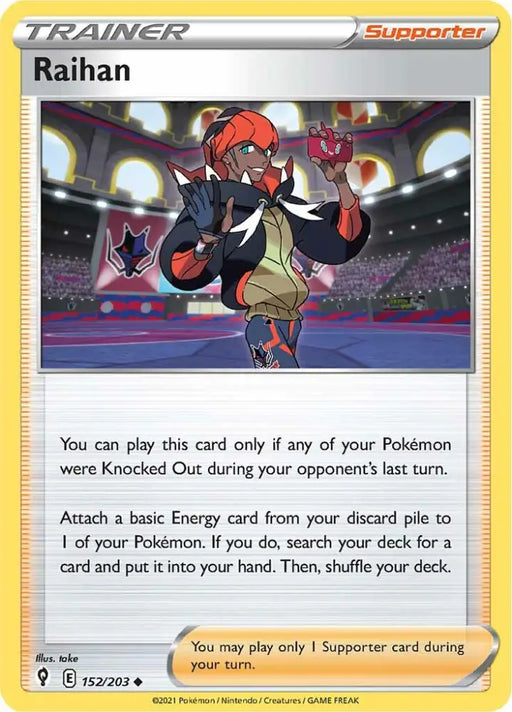 Raihan (152/203) [Sword & Shield: Evolving Skies] - Pokemon Single