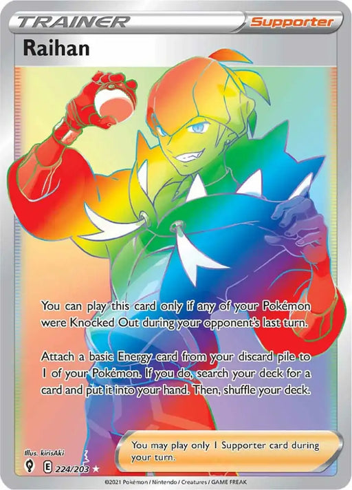 Raihan (224/203) [Sword & Shield: Evolving Skies] - Pokemon Single