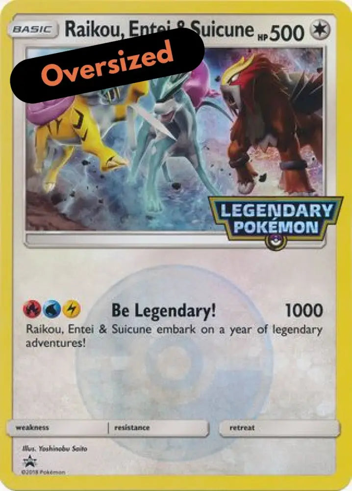 Raikou Entei & Suicune (Jumbo Card) [Miscellaneous Cards] - Pokemon Single