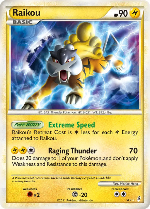 Raikou (SL9) [HeartGold & SoulSilver: Call of Legends] - Pokemon Single