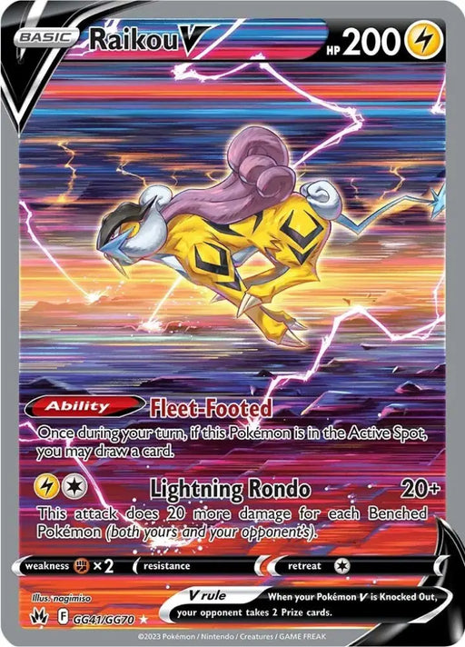 Raikou V (GG41/GG70) [Sword & Shield: Crown Zenith] - Pokemon Single