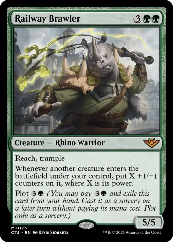 Railway Brawler [Outlaws of Thunder Junction] - MTG Single