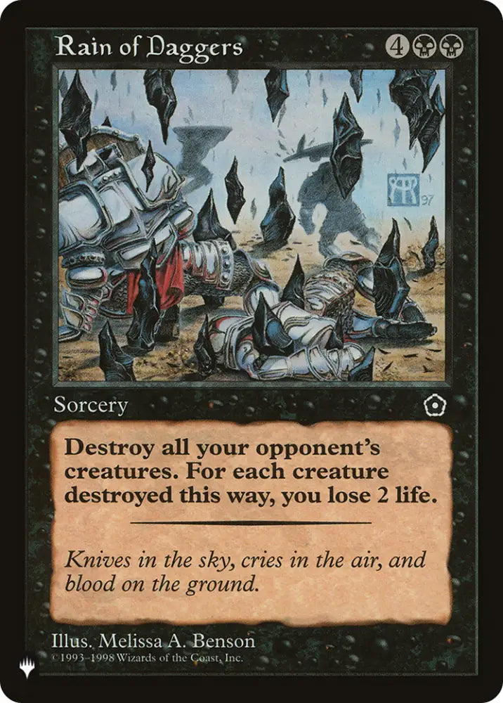 Rain of Daggers [The List] - MTG Single