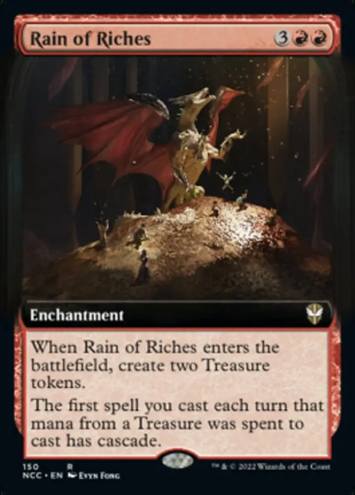 Rain of Riches (Extended Art) [Streets of New Capenna Commander] - MTG Single