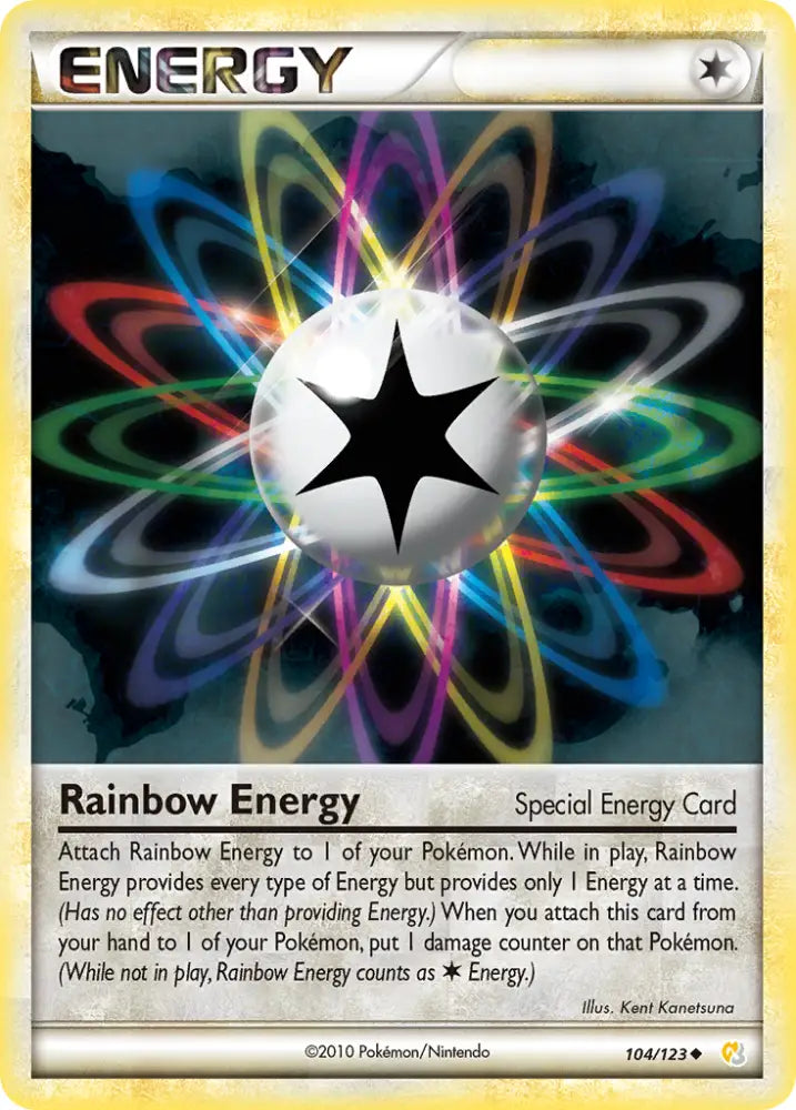 Rainbow Energy (104/123) [HeartGold & SoulSilver: Base Set] - Pokemon Single