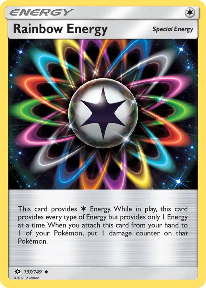 Rainbow Energy (137/149) [Sun & Moon: Base Set] - Pokemon Single