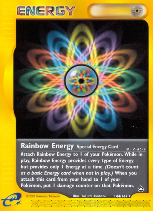 Rainbow Energy (144/147) [Aquapolis] - Pokemon Single