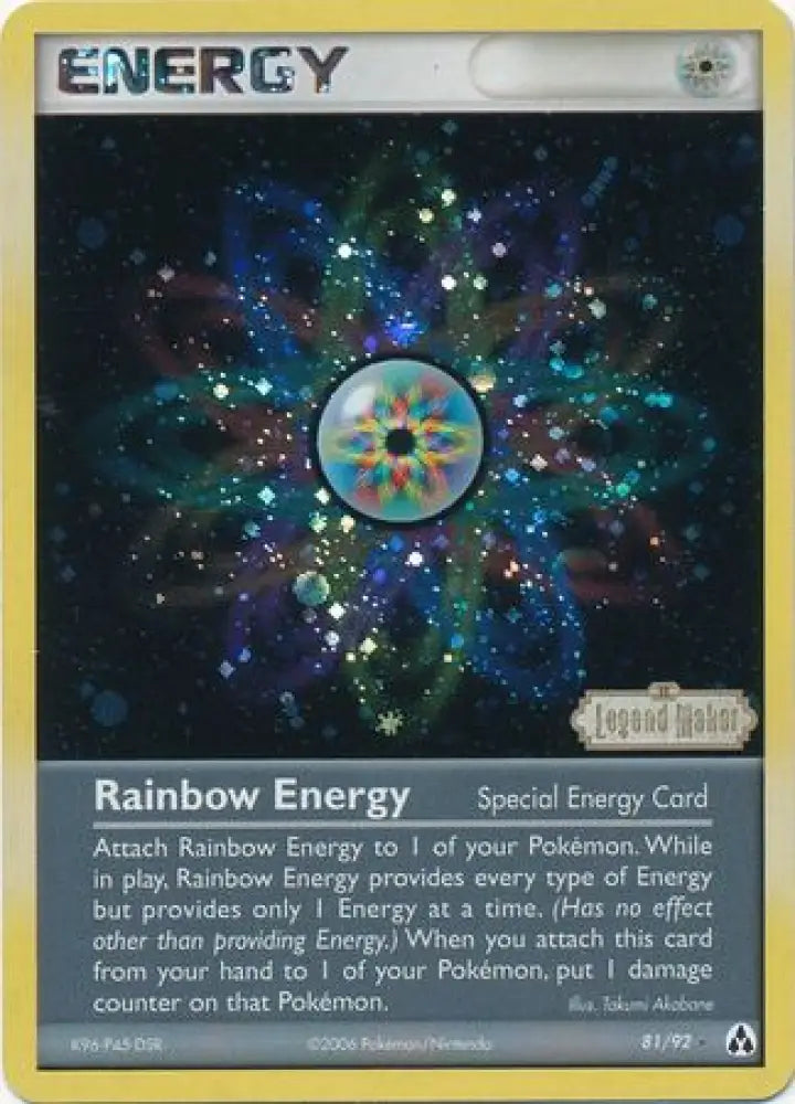 Rainbow Energy (81/92) (Stamped) [EX: Legend Maker] - Pokemon Single