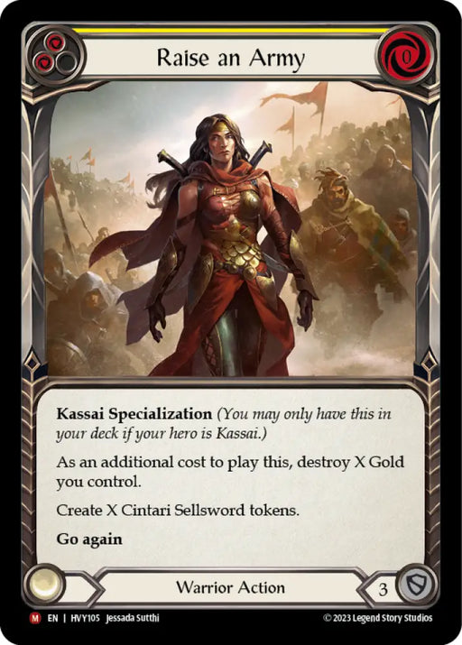 Raise an Army [Heavy Hitters] Rainbow Foil - Flesh And Blood Single