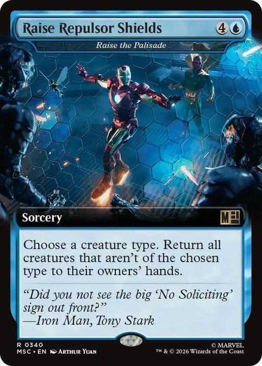 Raise Repulsor Shields - Raise the Palisade (Extended Art) (340) [Marvel Super Heroes Commander]
