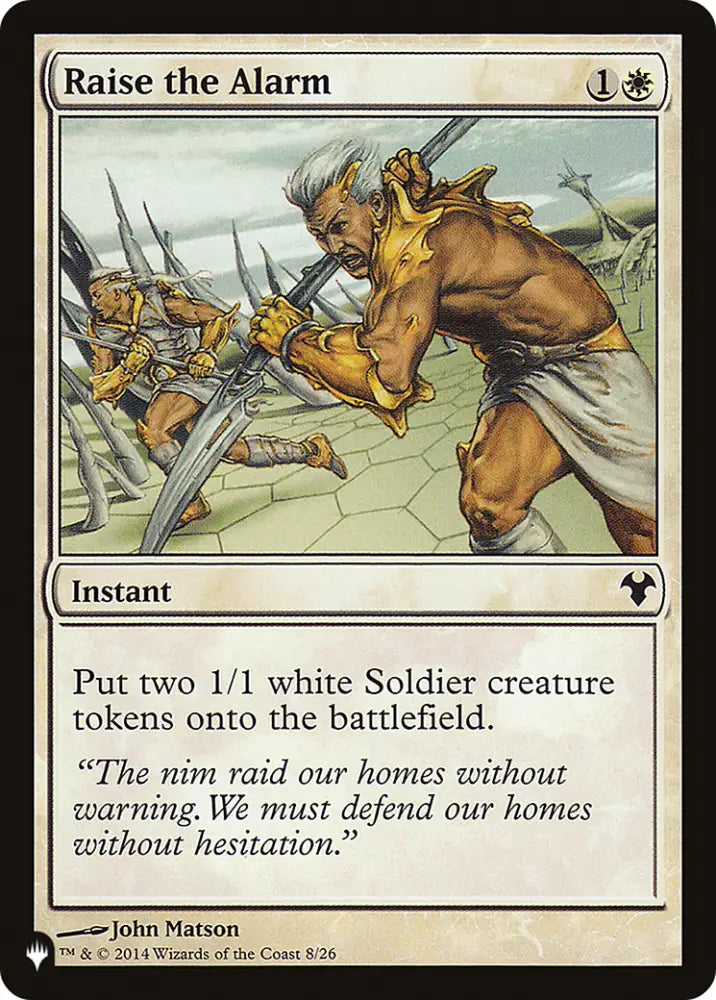 Raise the Alarm [The List] - MTG Single