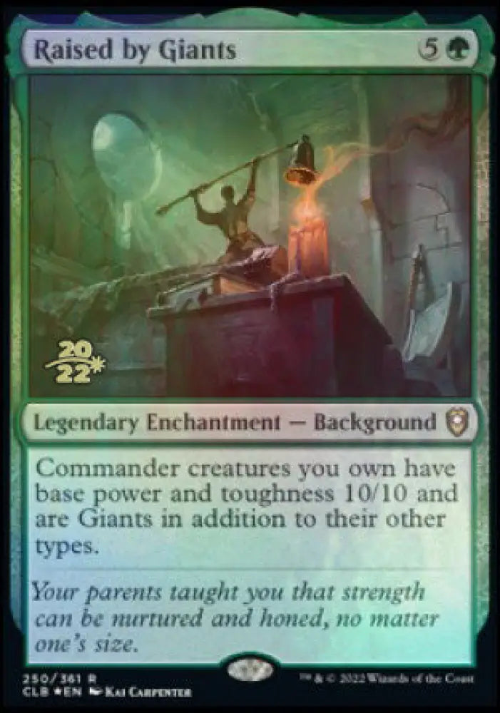 Raised by Giants [Commander Legends: Battle for Baldur’s Gate Prerelease Promos] - MTG Single