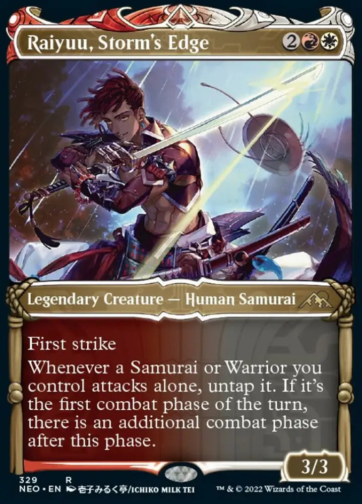Raiyuu Storm’s Edge (Showcase Samurai) [Kamigawa: Neon Dynasty] - MTG Single
